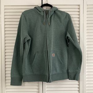Carhartt Green Zip-Up Hoodie